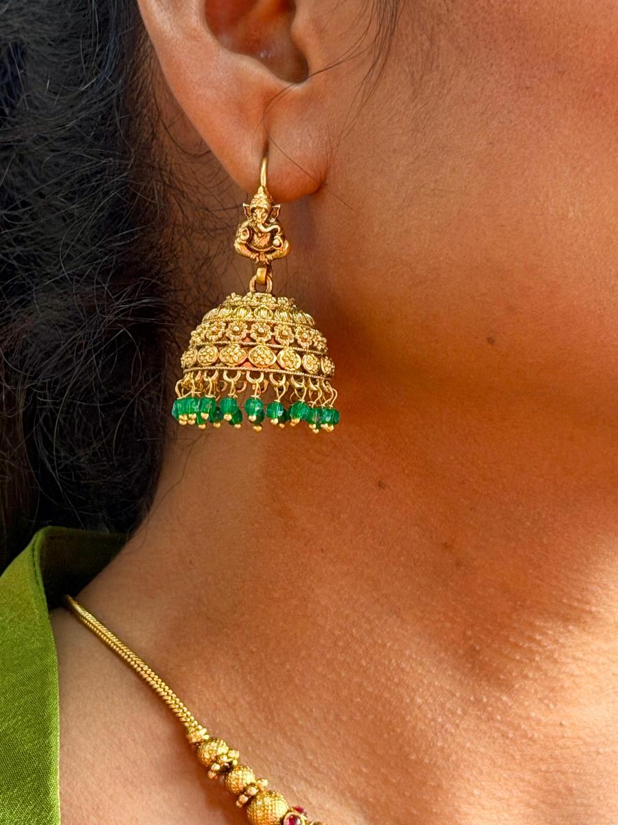 Ganesh Antique Jhumka