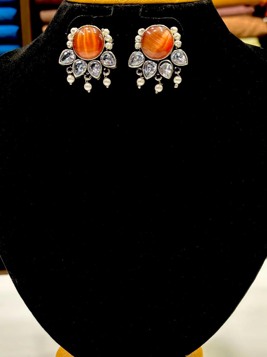 Silver Toned Earrings  