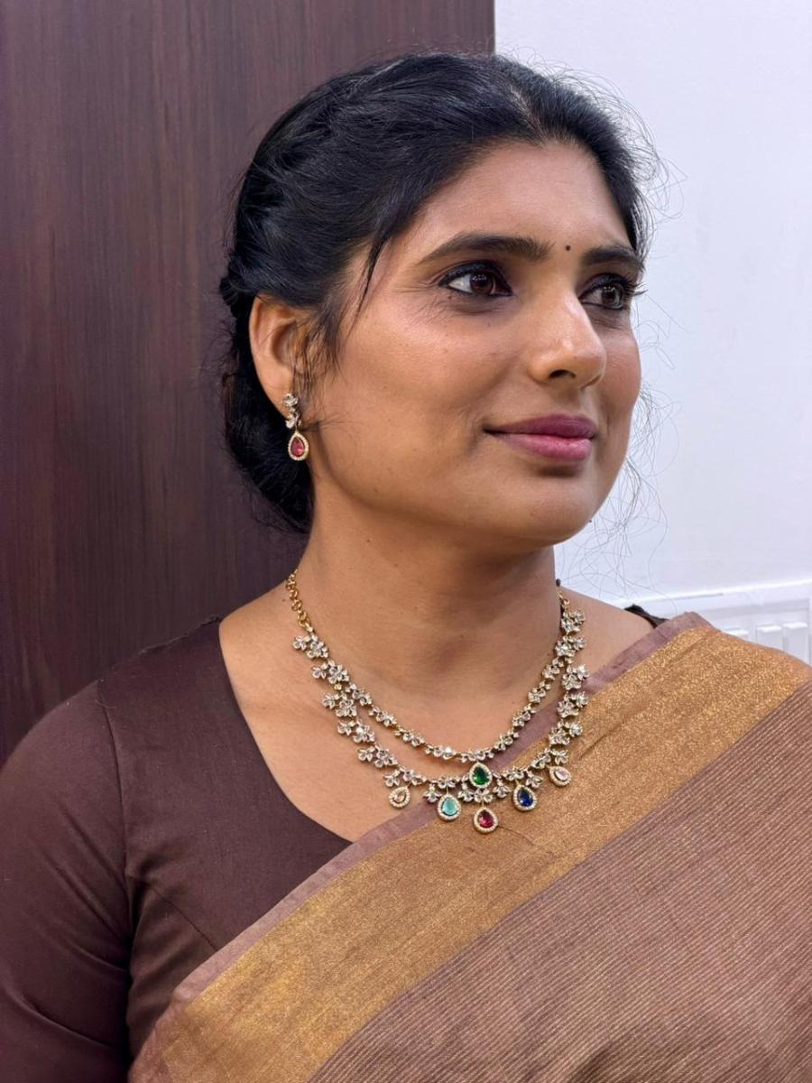 2 Layer AD Stone Necklace