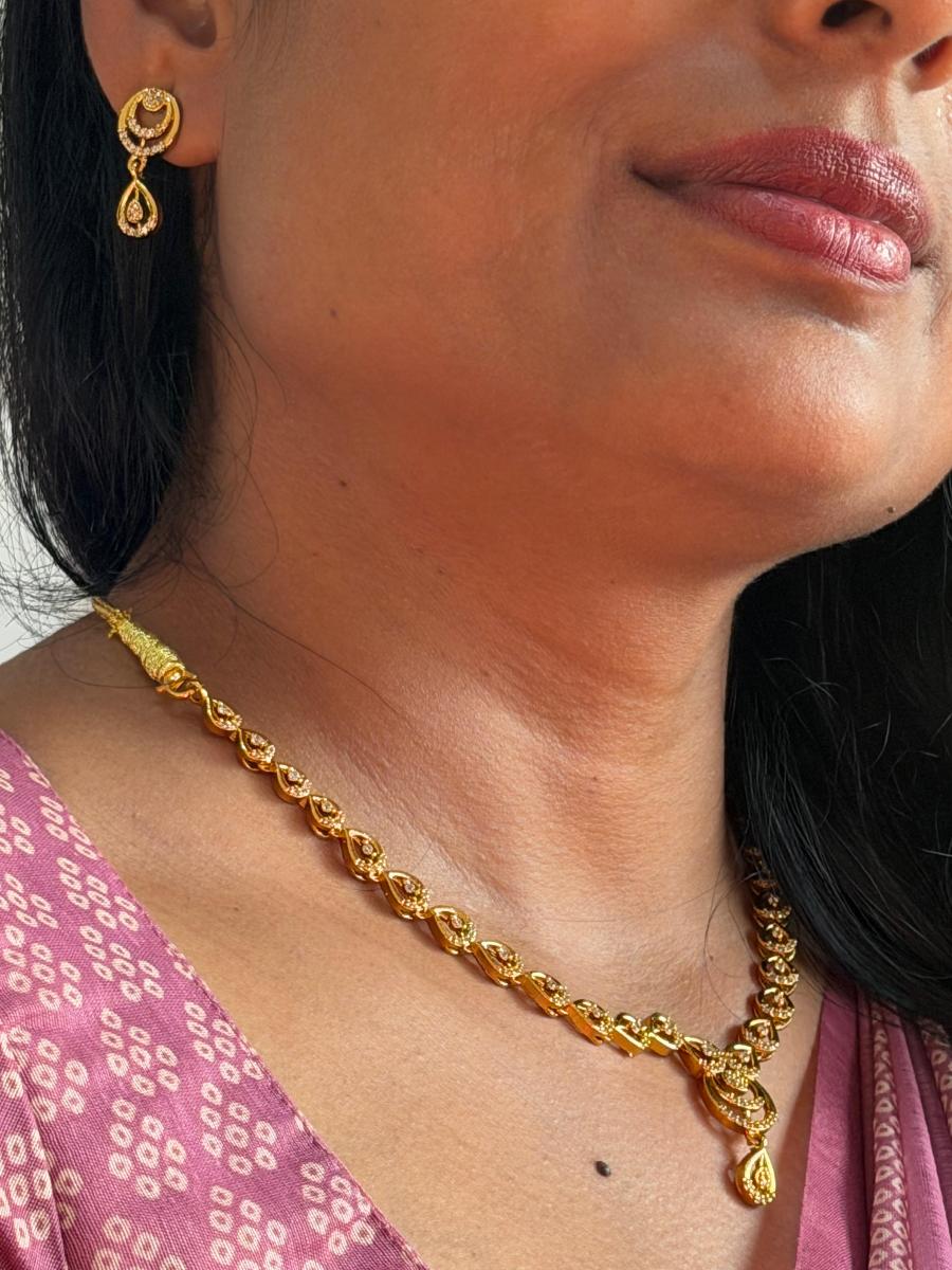 Trendy AD Stone Necklace 