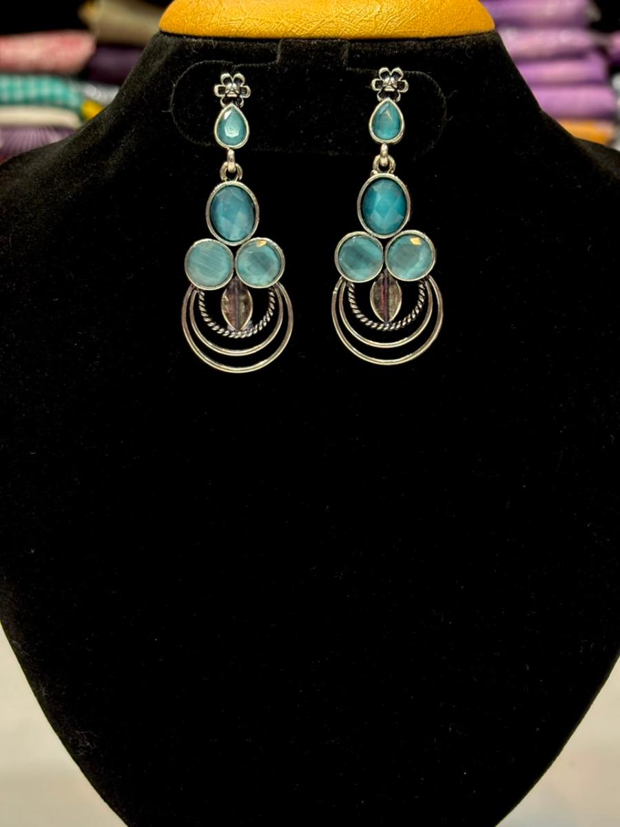 Oxidised Silver Earrings