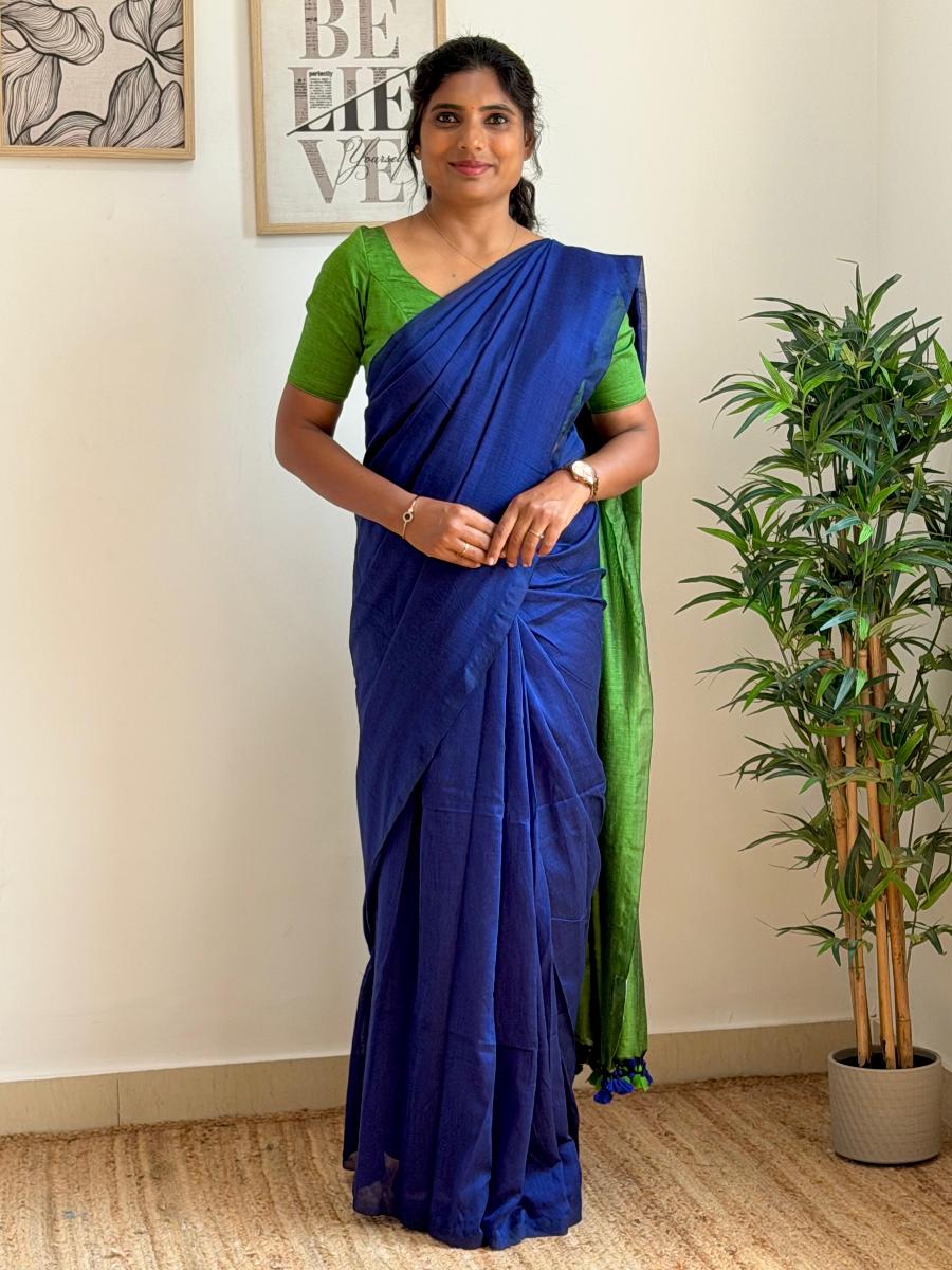 Diva khadi With Ready Wear Blouse