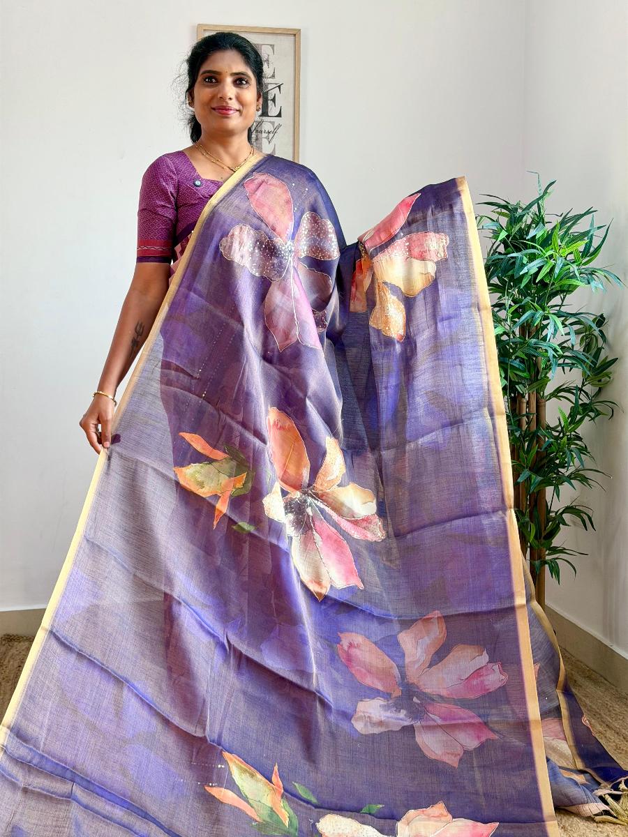 Floral Tissue Embroidery 