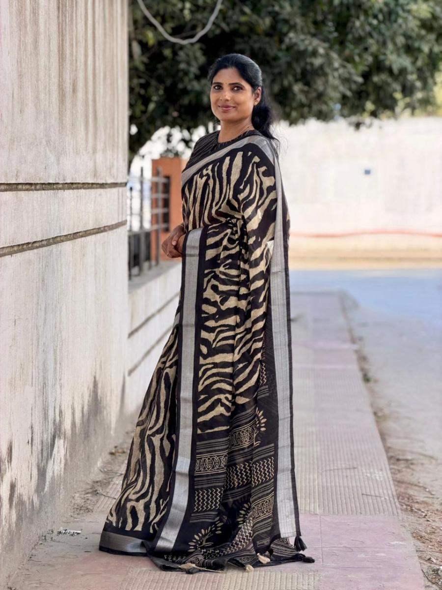 Trendy Linen With Ready Wear Blouse