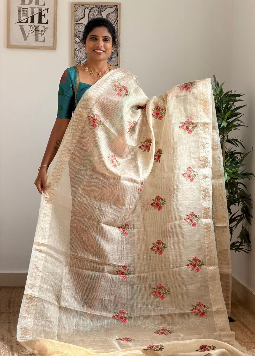 Linen Silk Embroidery