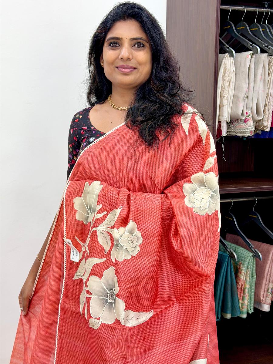 Premium Tussar Applique 