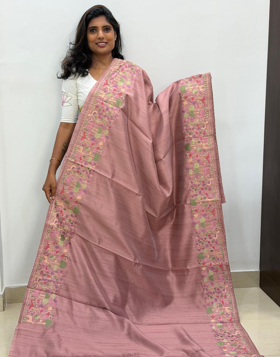 Premium Tussar Embroidery 