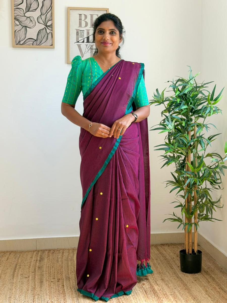 Diva Mirror Khadi With Ready Wear Blouse 