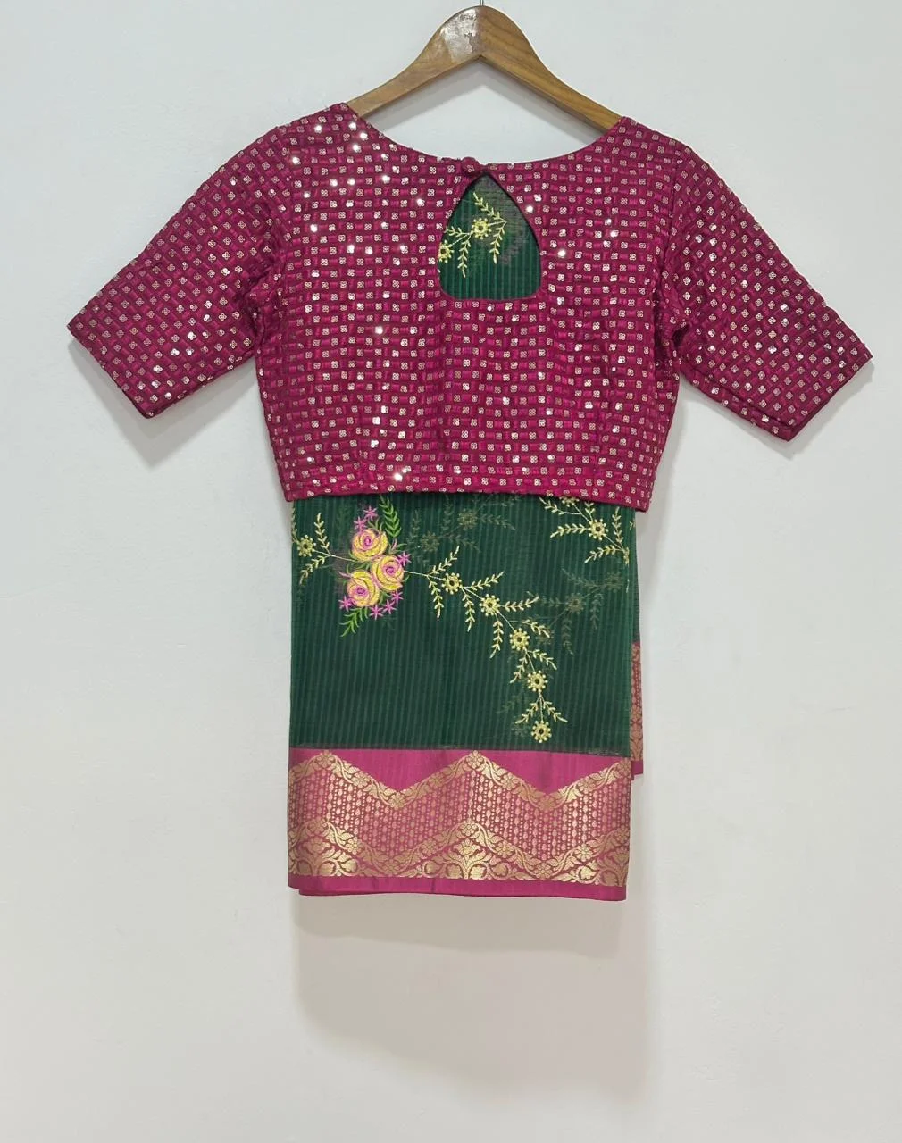 Kota Silk With Ready Wear Blouse 