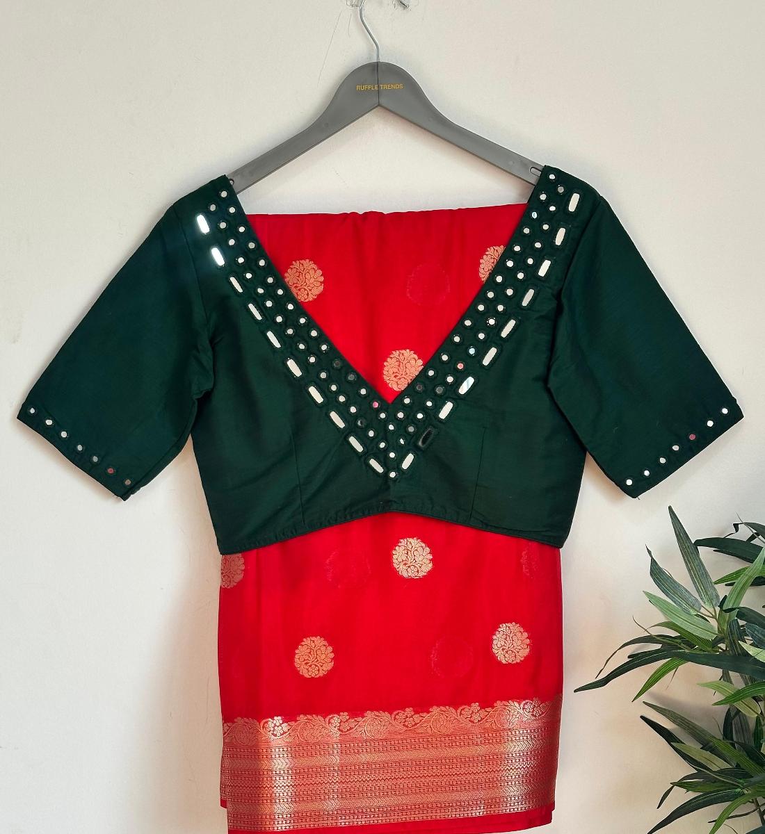 Banarasi Georgette With Ready Wear Blouse