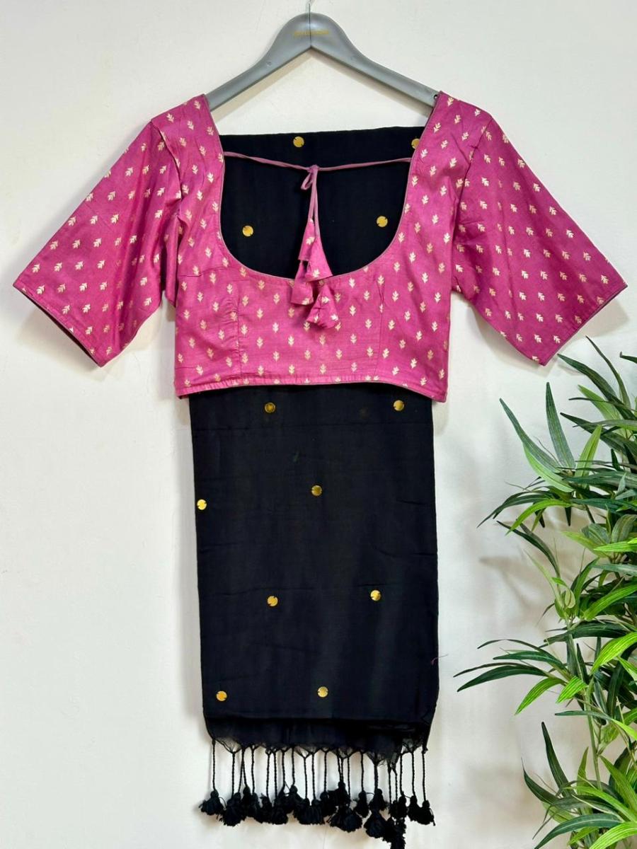 Diva Mirror Khadi With Ready Wear Blouse    