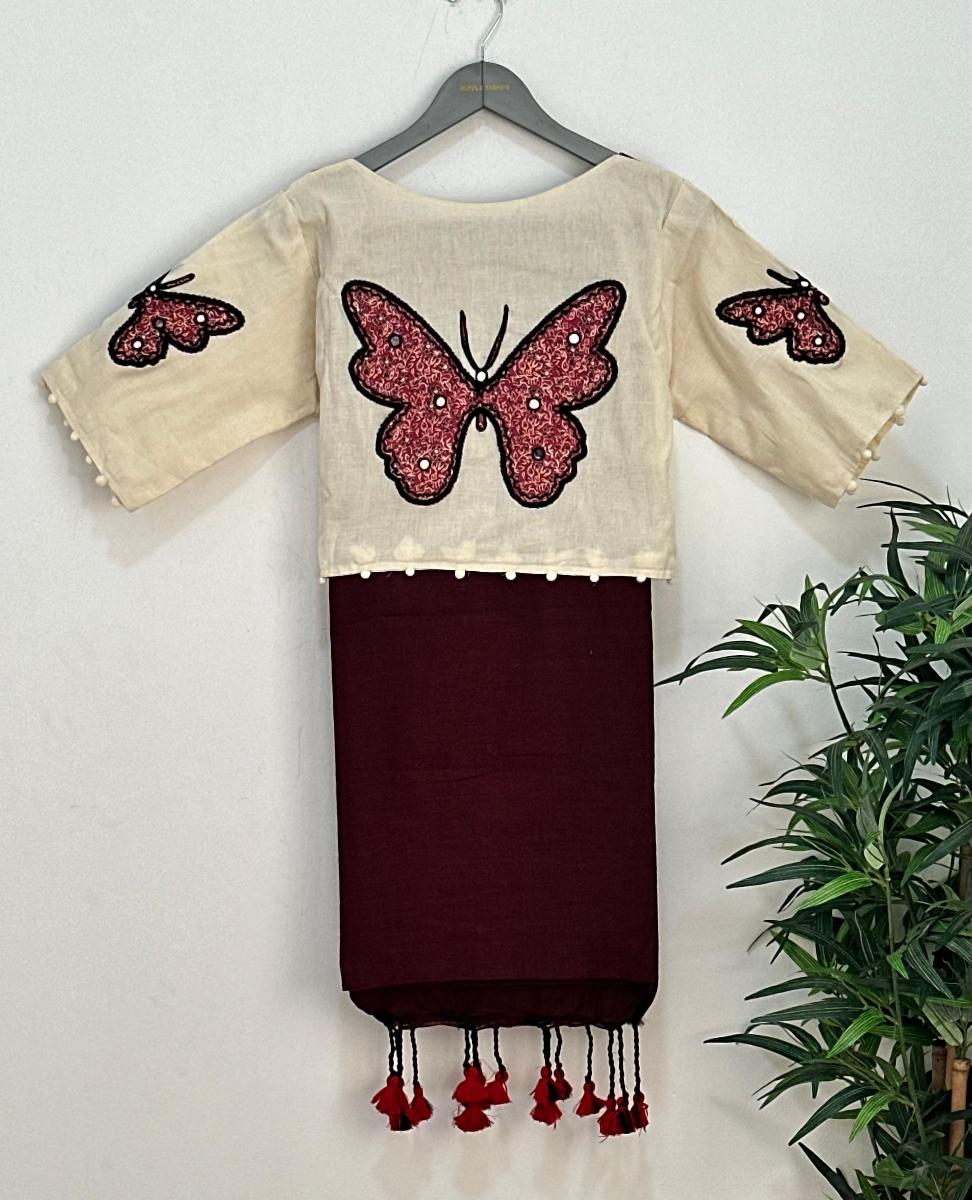 Diva Khadi With Ready Wear Blouse 