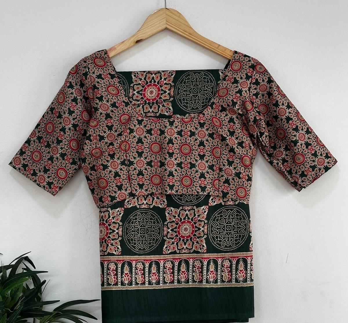Dola with ready wear blouse  