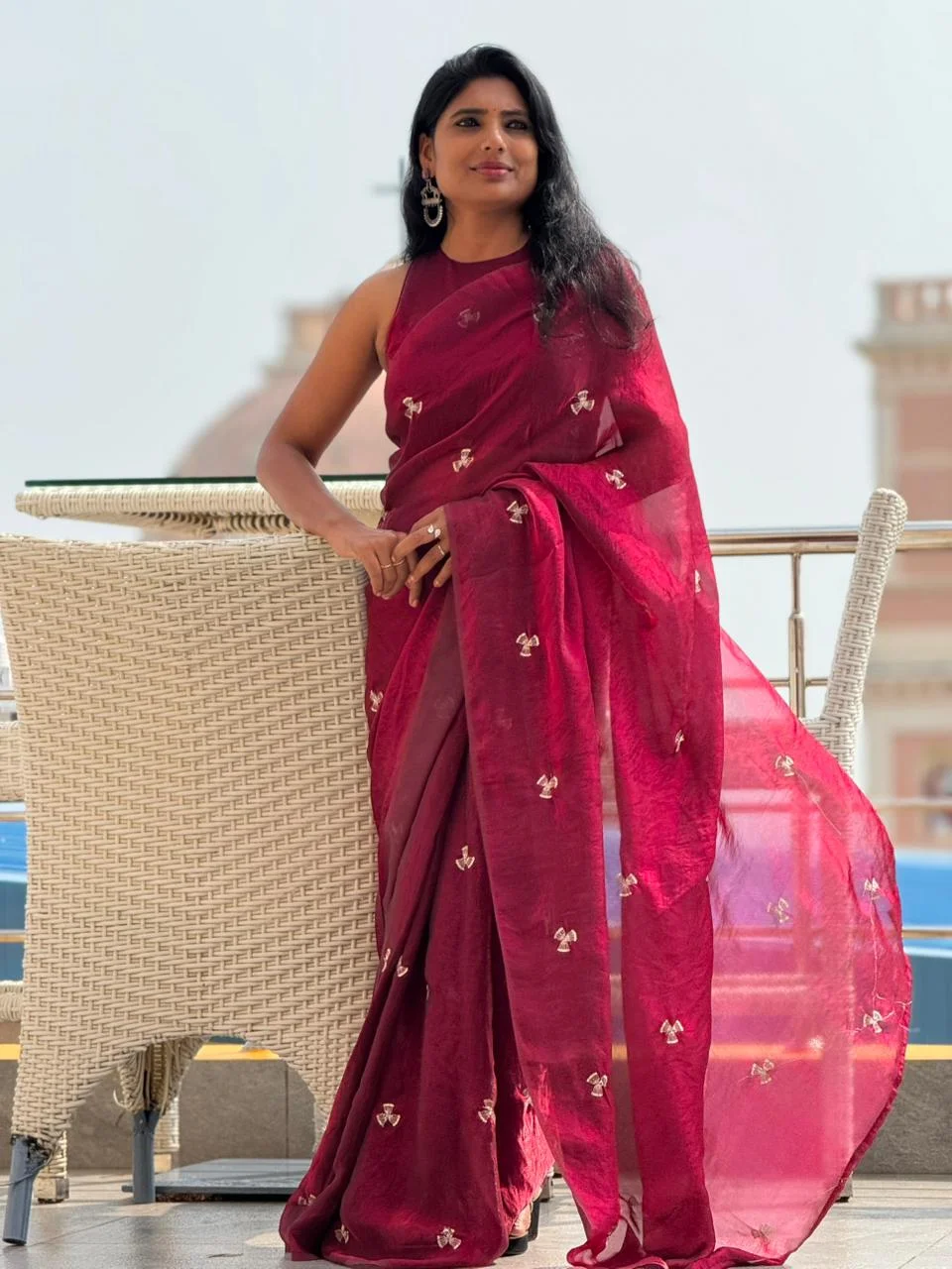 Stardust Satin With Ready Wear Blouse