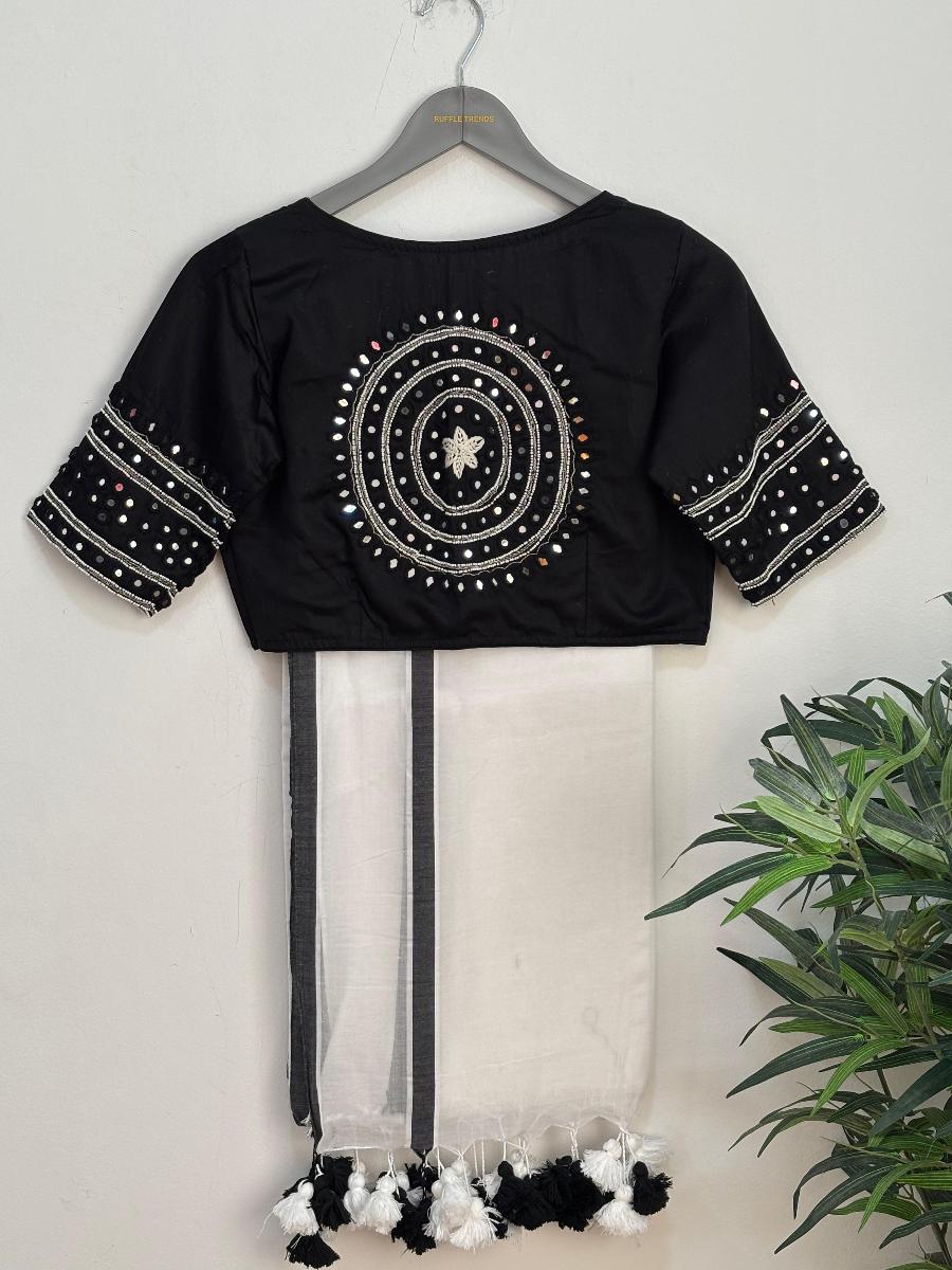 Mul Cotton With Ready Wear Blouse 