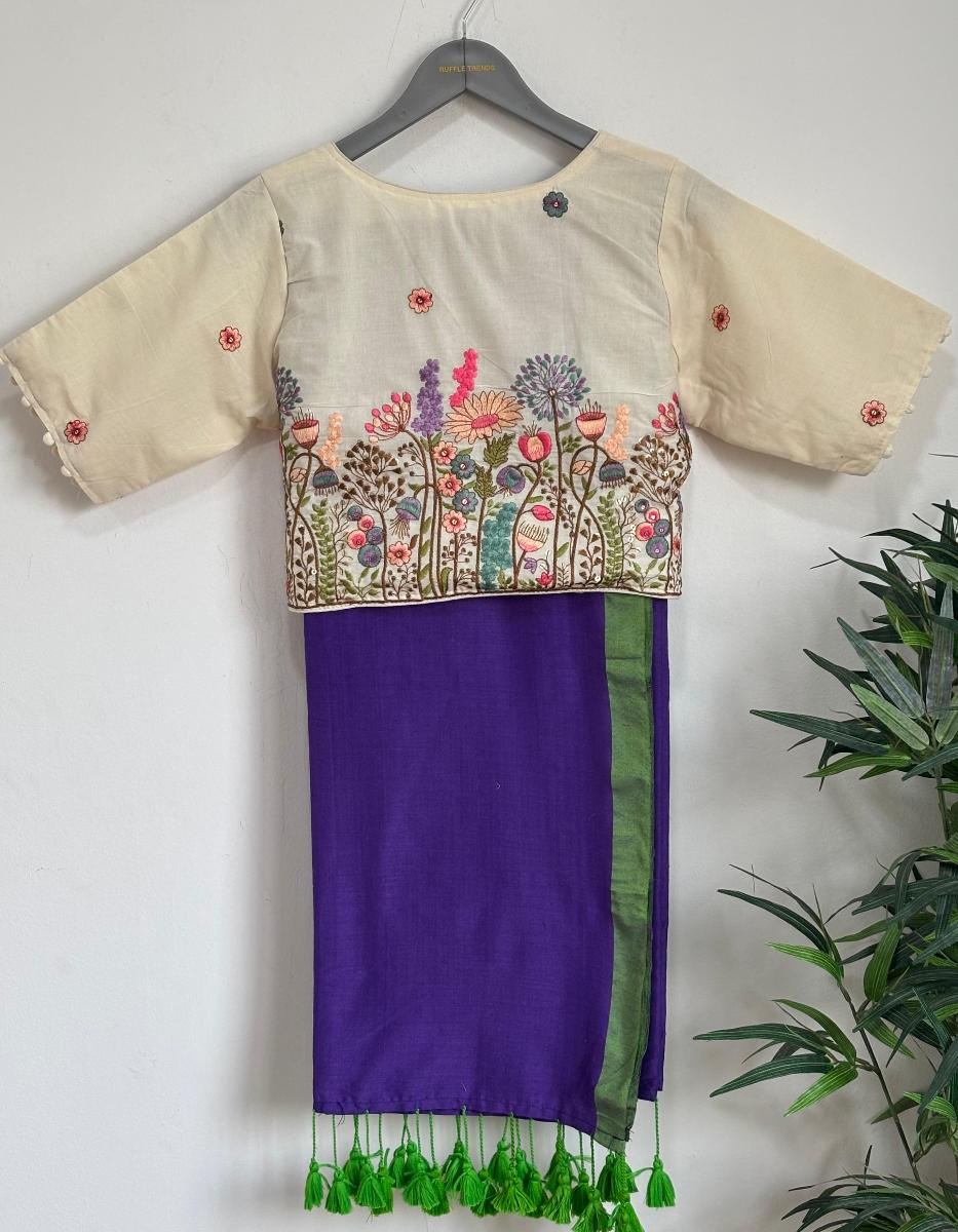 Diva Khadi With Ready Wear Blouse