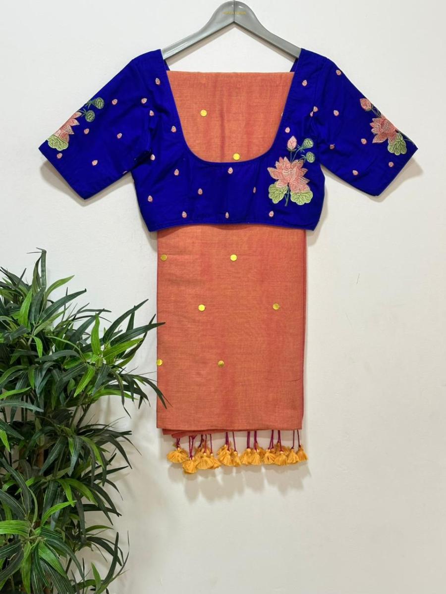 Diva Mirror Khadi With Ready Wear Blouse 