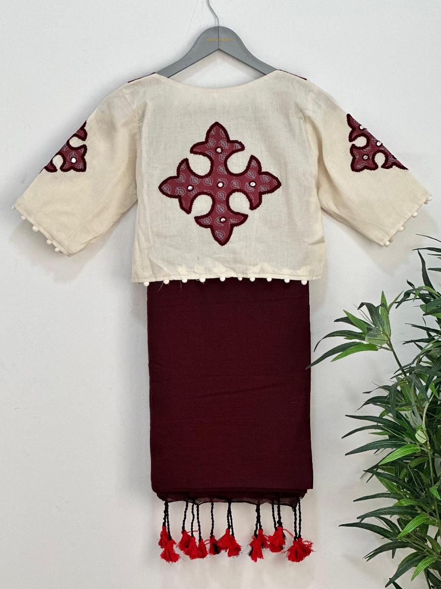 Diva Khadi With Ready Wear Blouse