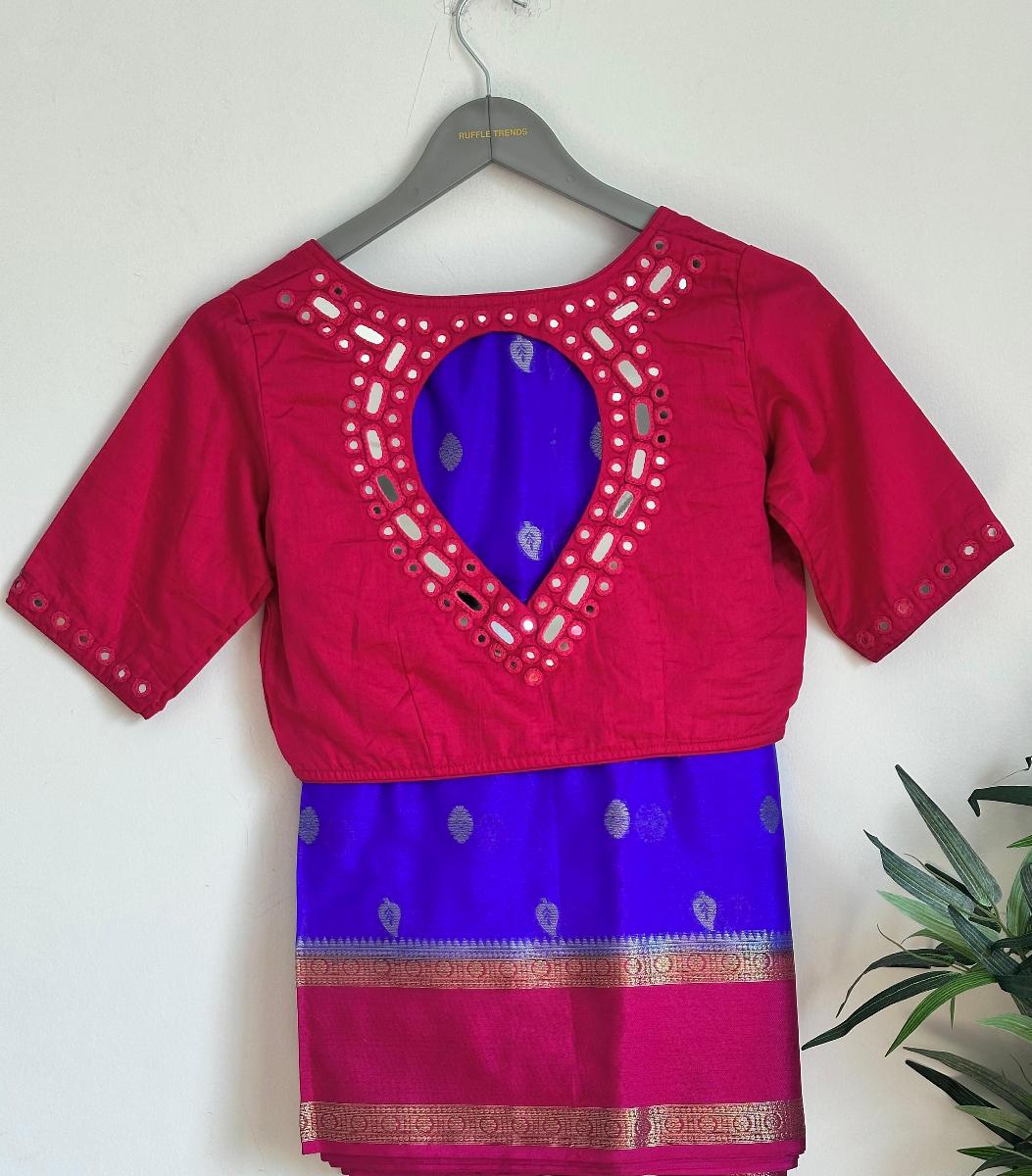 Banarasi Silk With Ready Wear Blouse