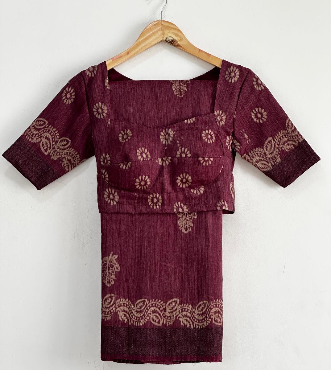 Baswada With Ready Wear Blouse 