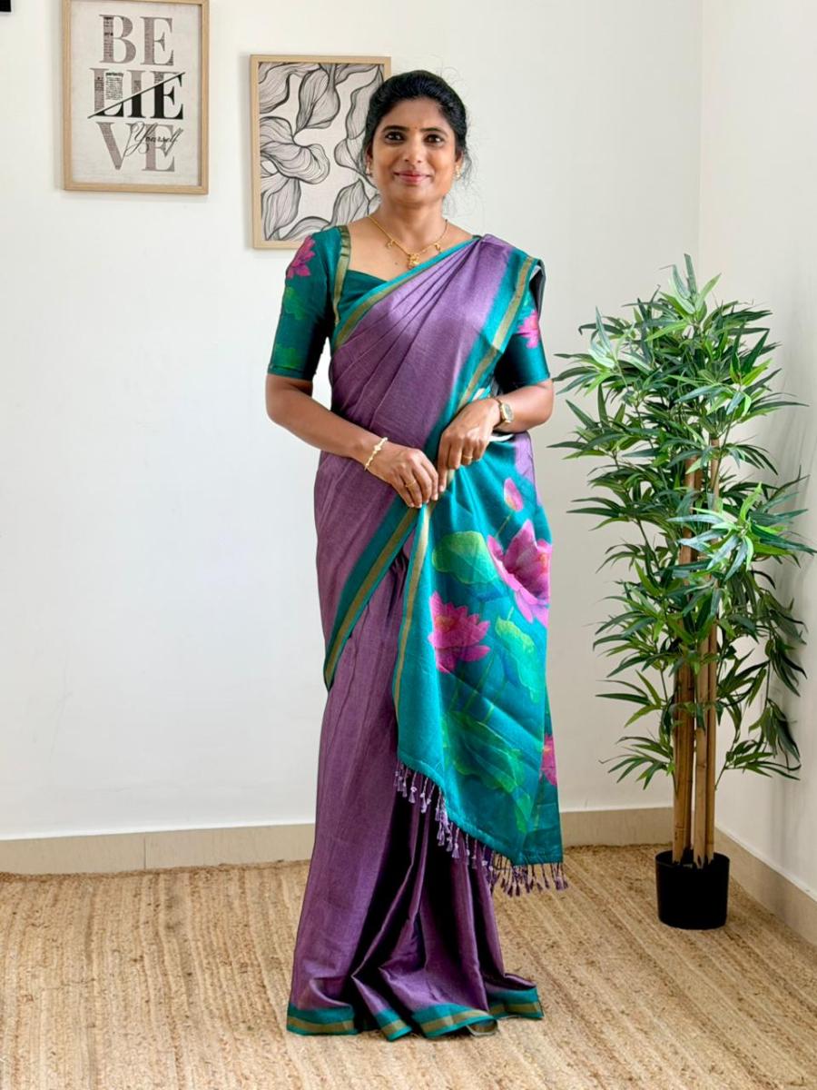 Maheswari Silk With Ready Wear Blouse 