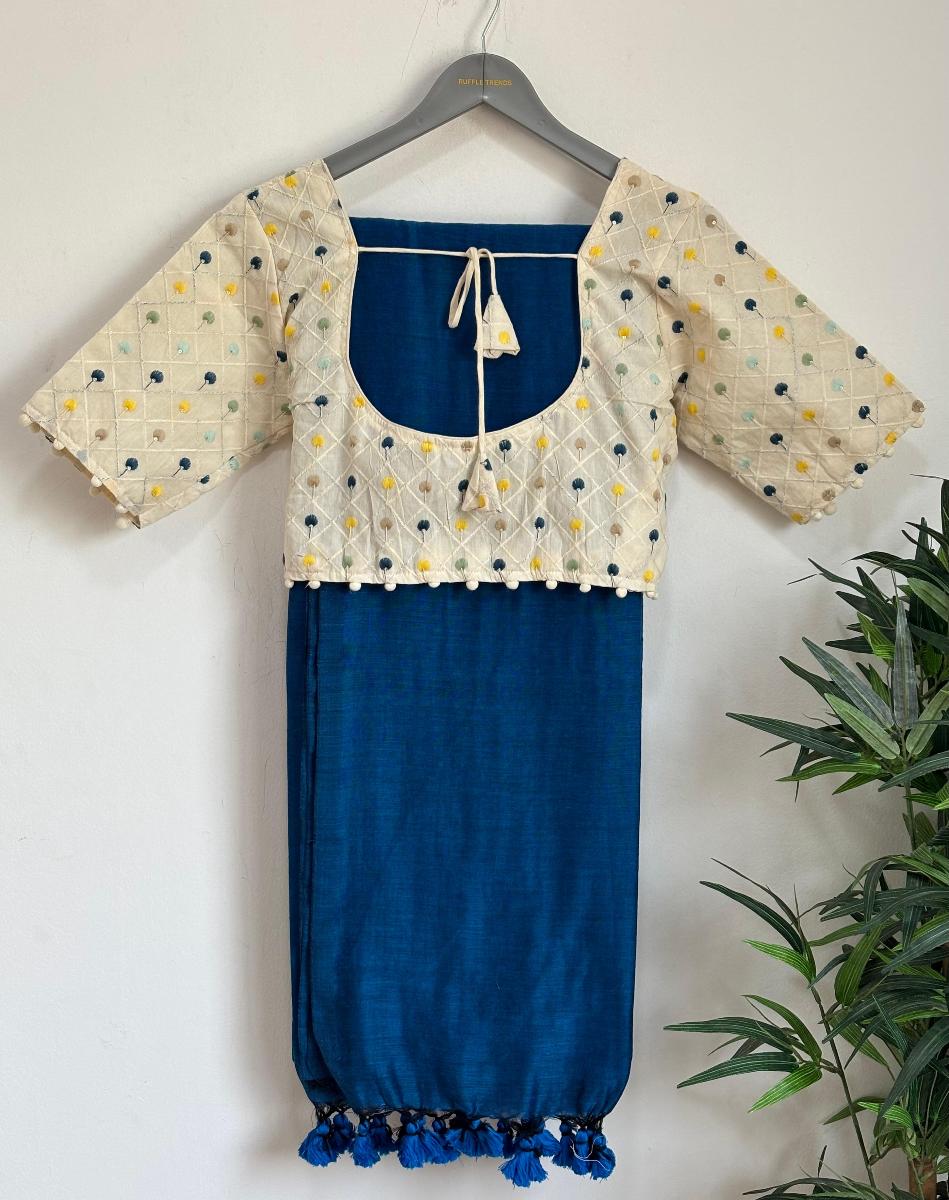 Diva Khadi With Ready Wear Blouse  