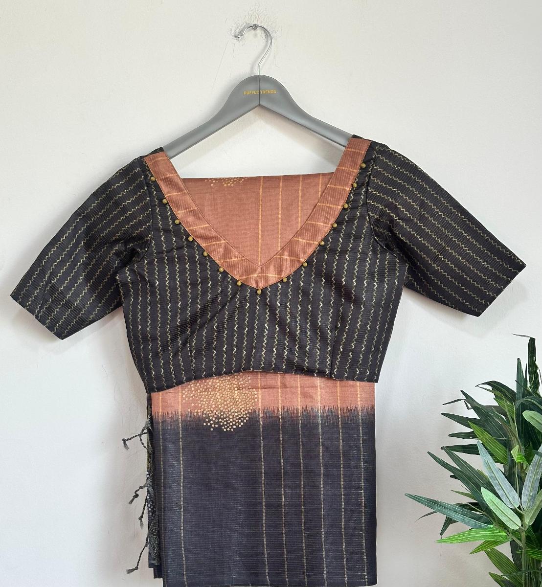 Chenoori Silk With Ready Wear Blouse