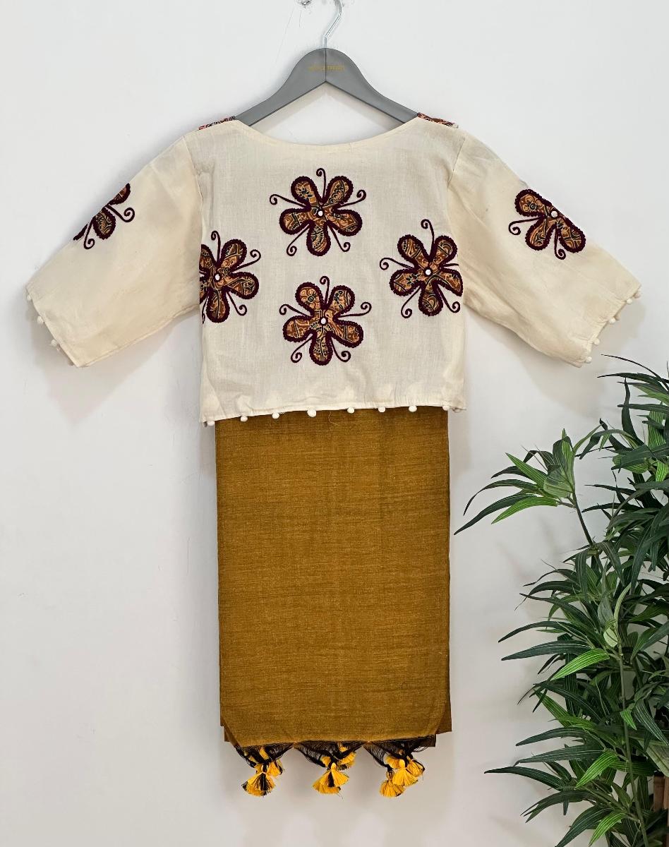 Diva Khadi With Ready Wear Blouse 