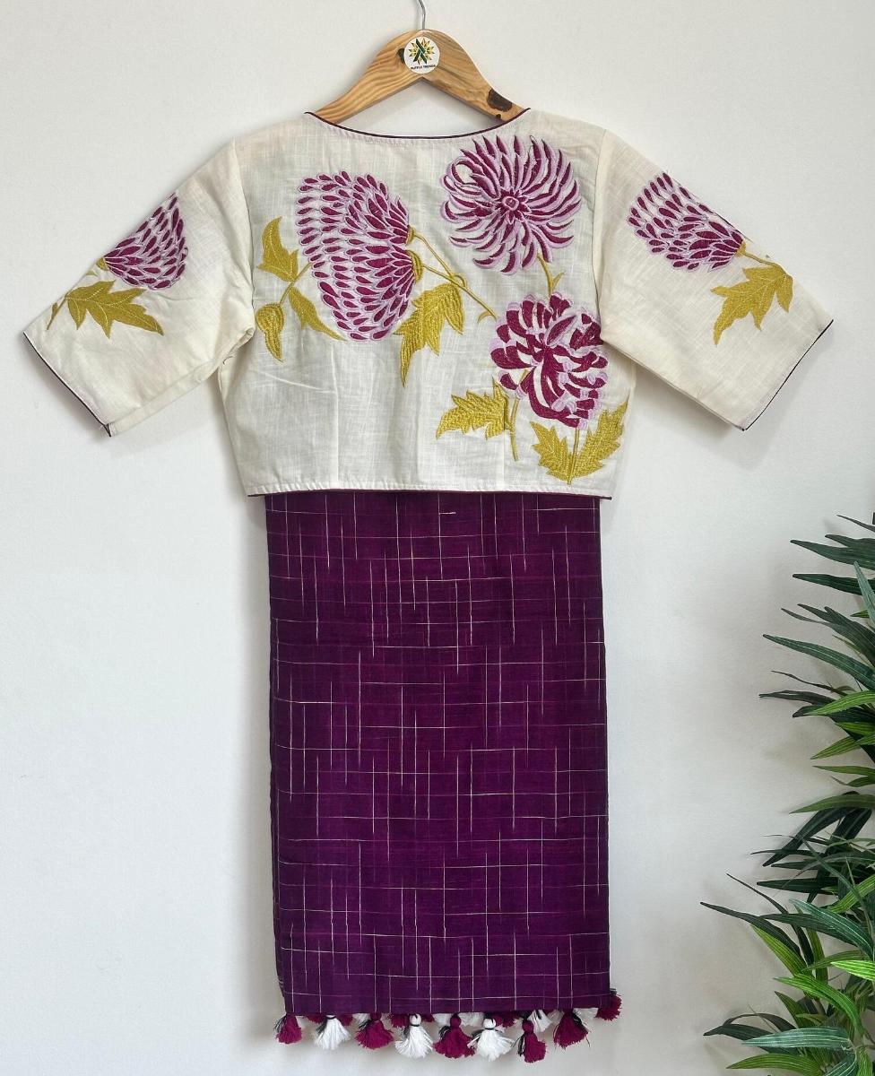 Chikku with Ready Wear Blouse 