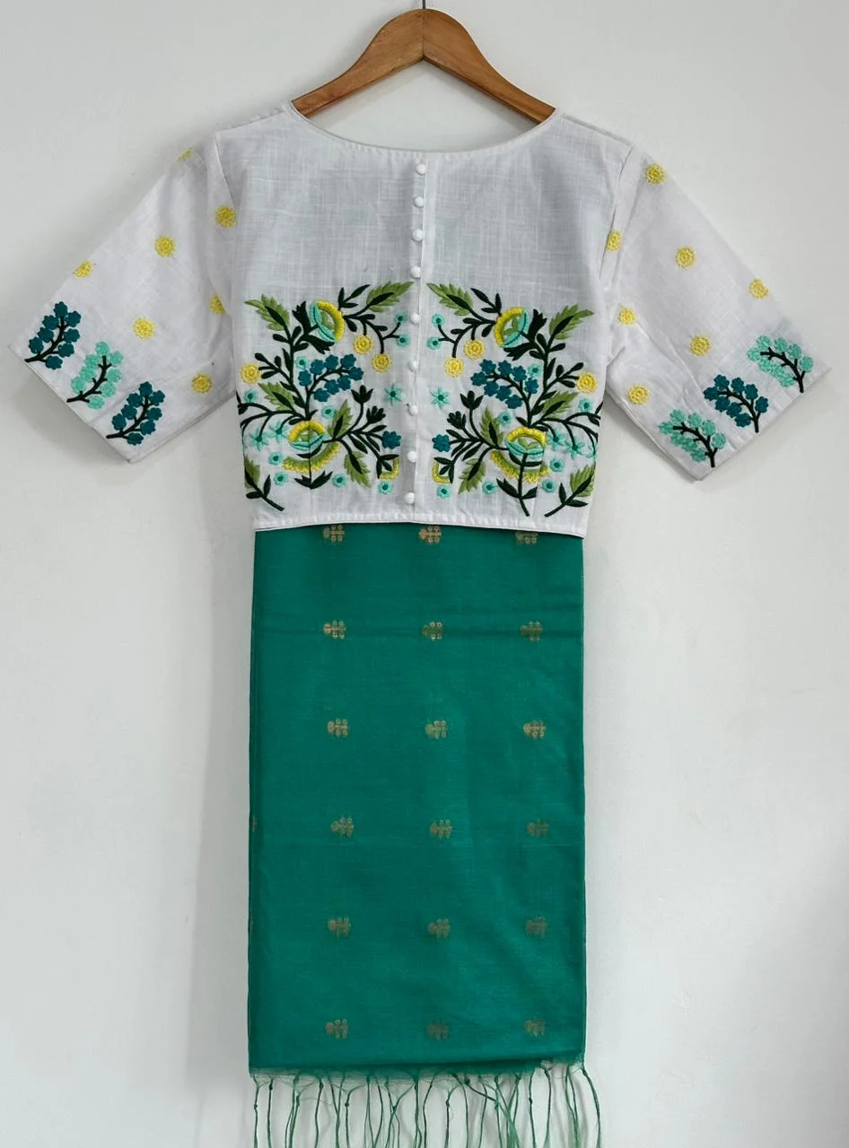 Kota Staple With Ready Wear Blouse