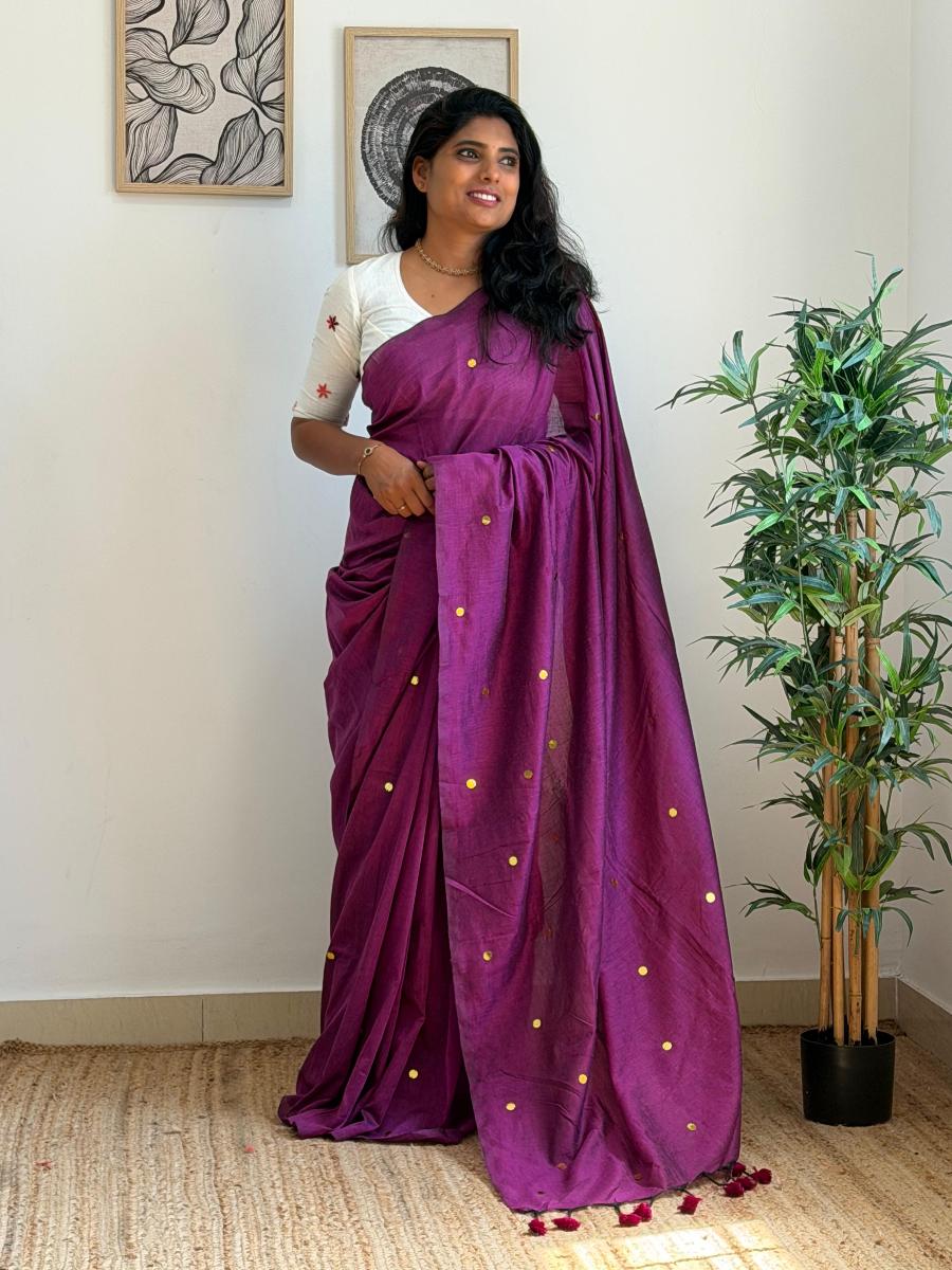 Diva Mirror Khadi With Ready Wear Blouse 