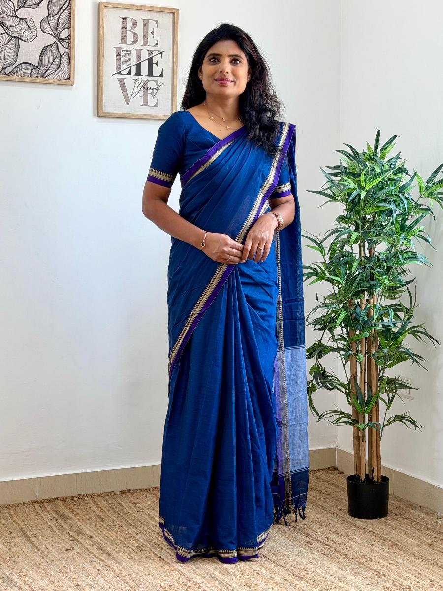 Narayanpet Cotton With Ready Wear Blouse 
