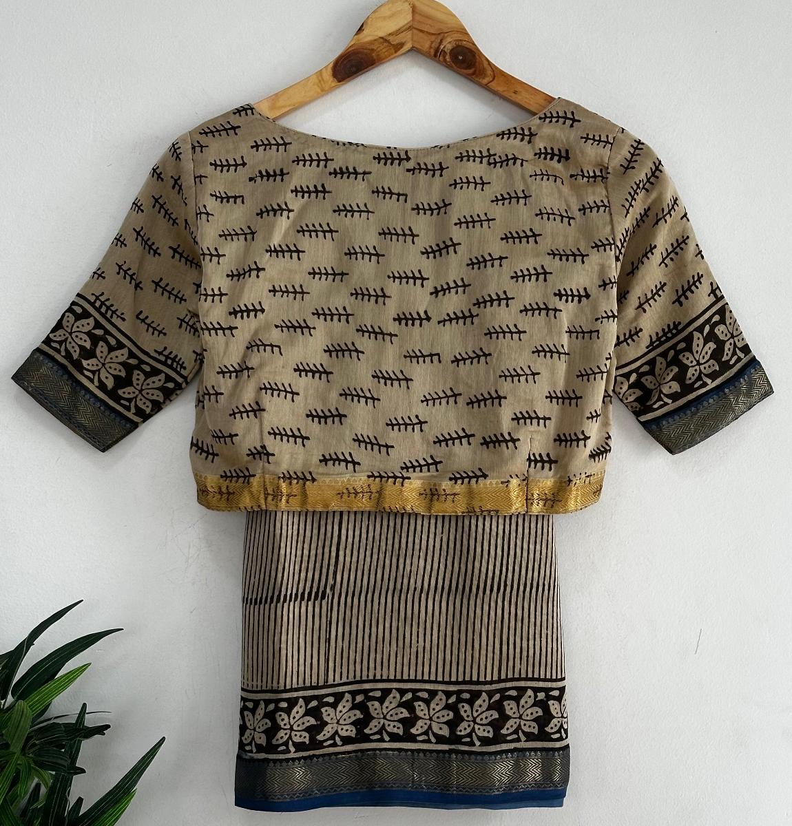 Maheswari Silk With Ready Wear Blouse 