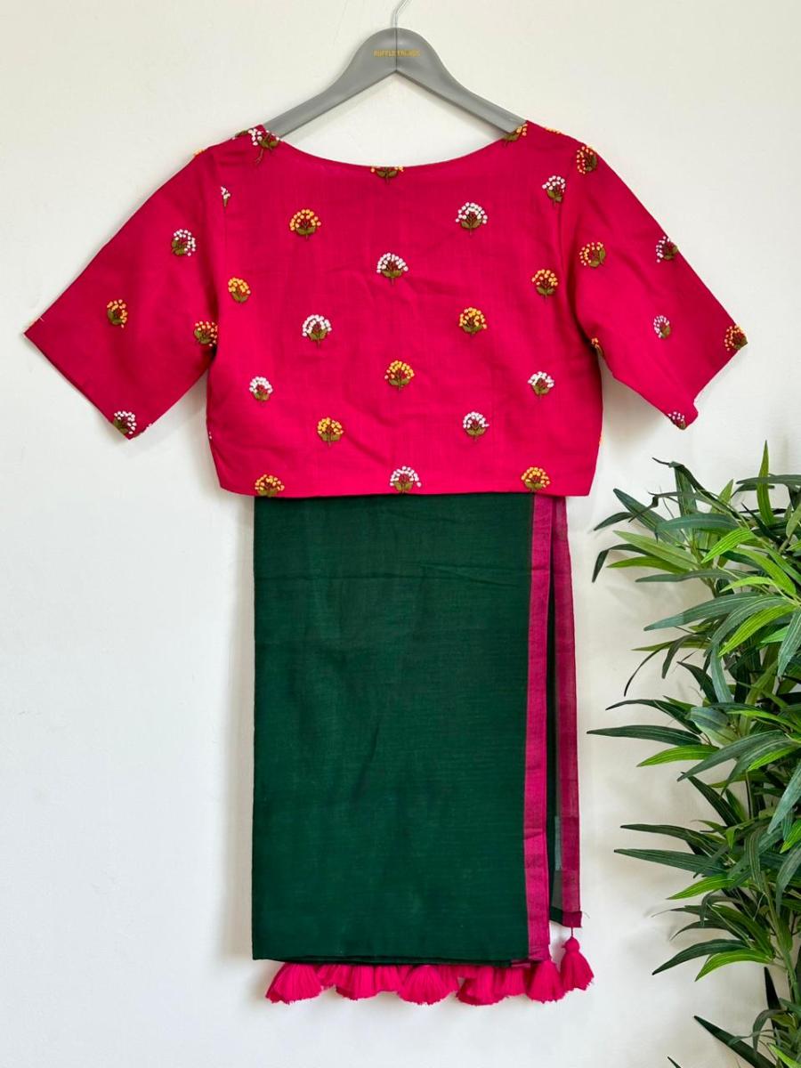 Mul Cotton With Ready Wear Blouse 