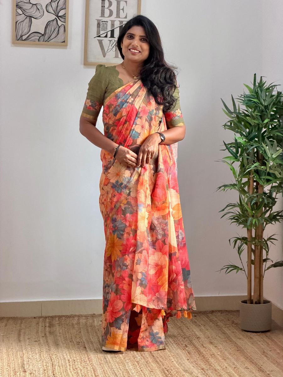 Moms Floral Love With Ready Wear Blouse