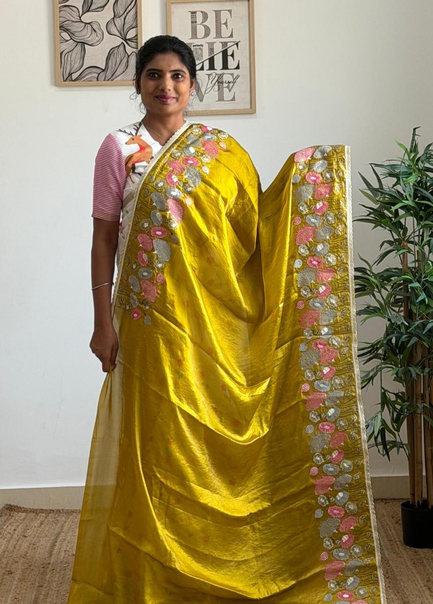 Embroidery Stardust Satin 