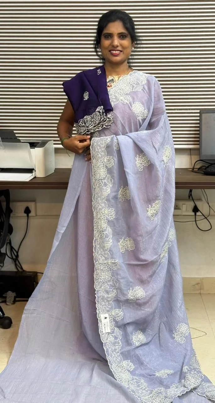 Crush Chiffon Embroidery  