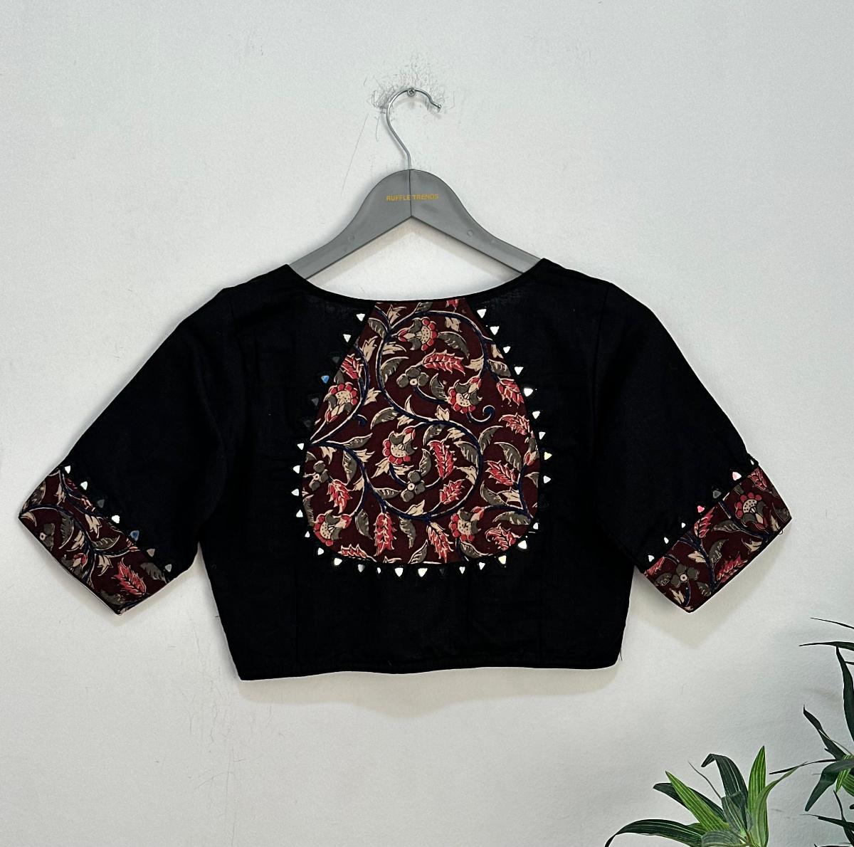 Mirror & Patch Work Blouse 