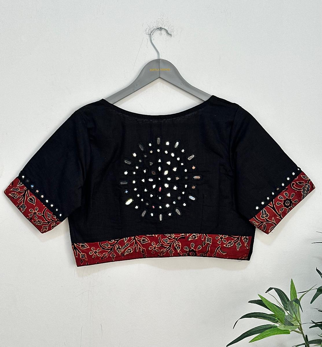 Mirror & Patch Work Blouse 