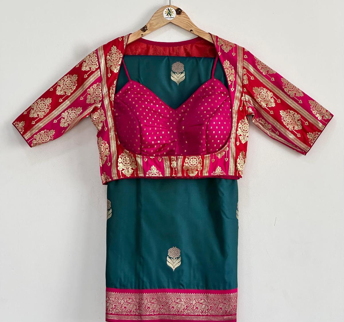 Kanchipuram Silk With Ready Wear Blouse