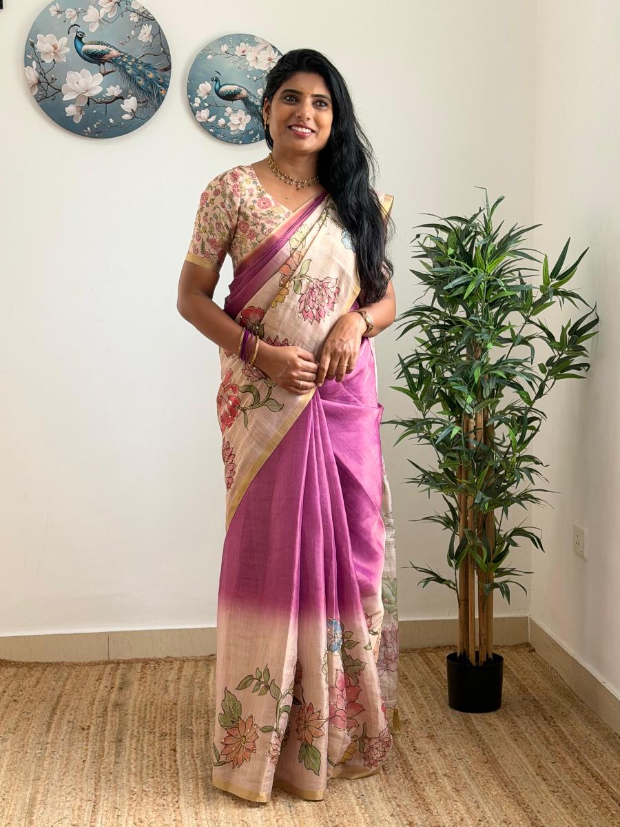 Embroidery Tissue With Ready Wear Blouse