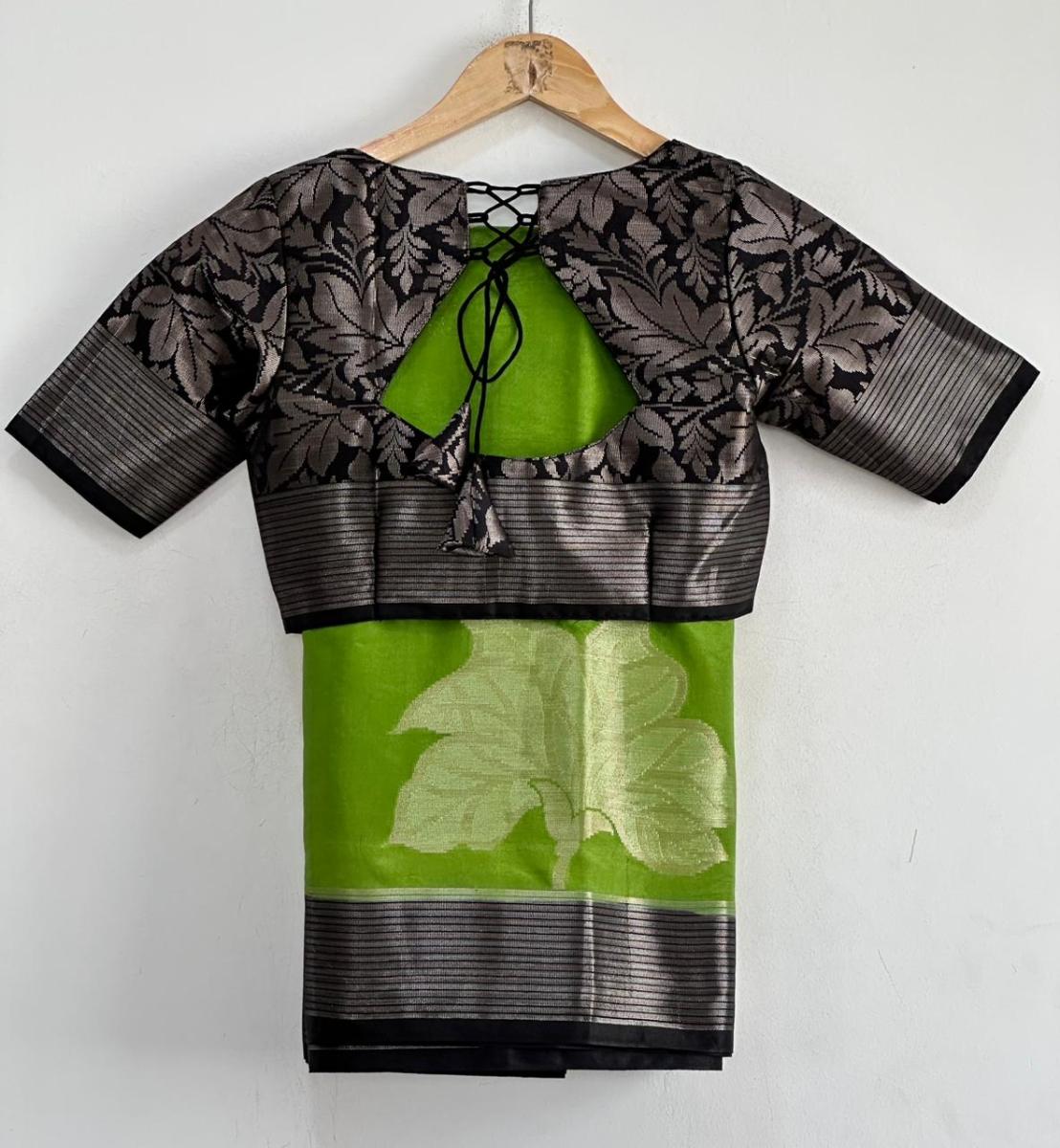 Banarasi Silk With Ready Wear Blouse